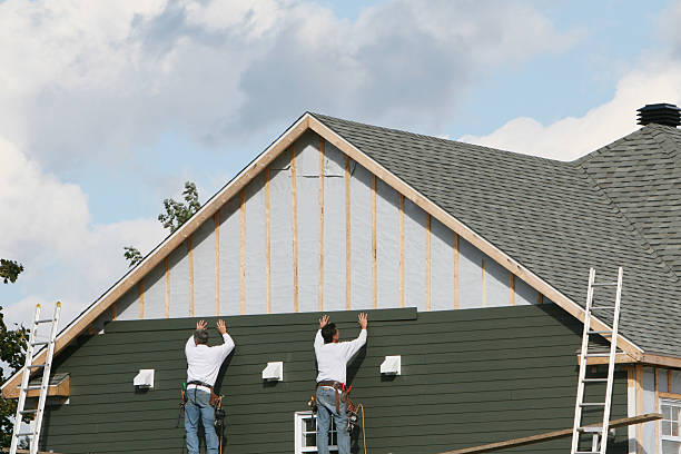 Professional Storm Damage Siding Repair technician working in Allentown, PA